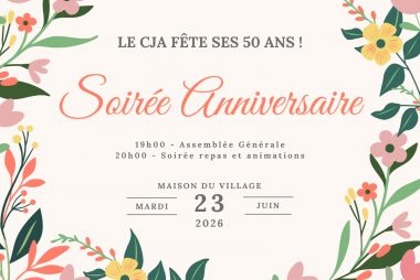 Le CJA fête ses 50 ans !